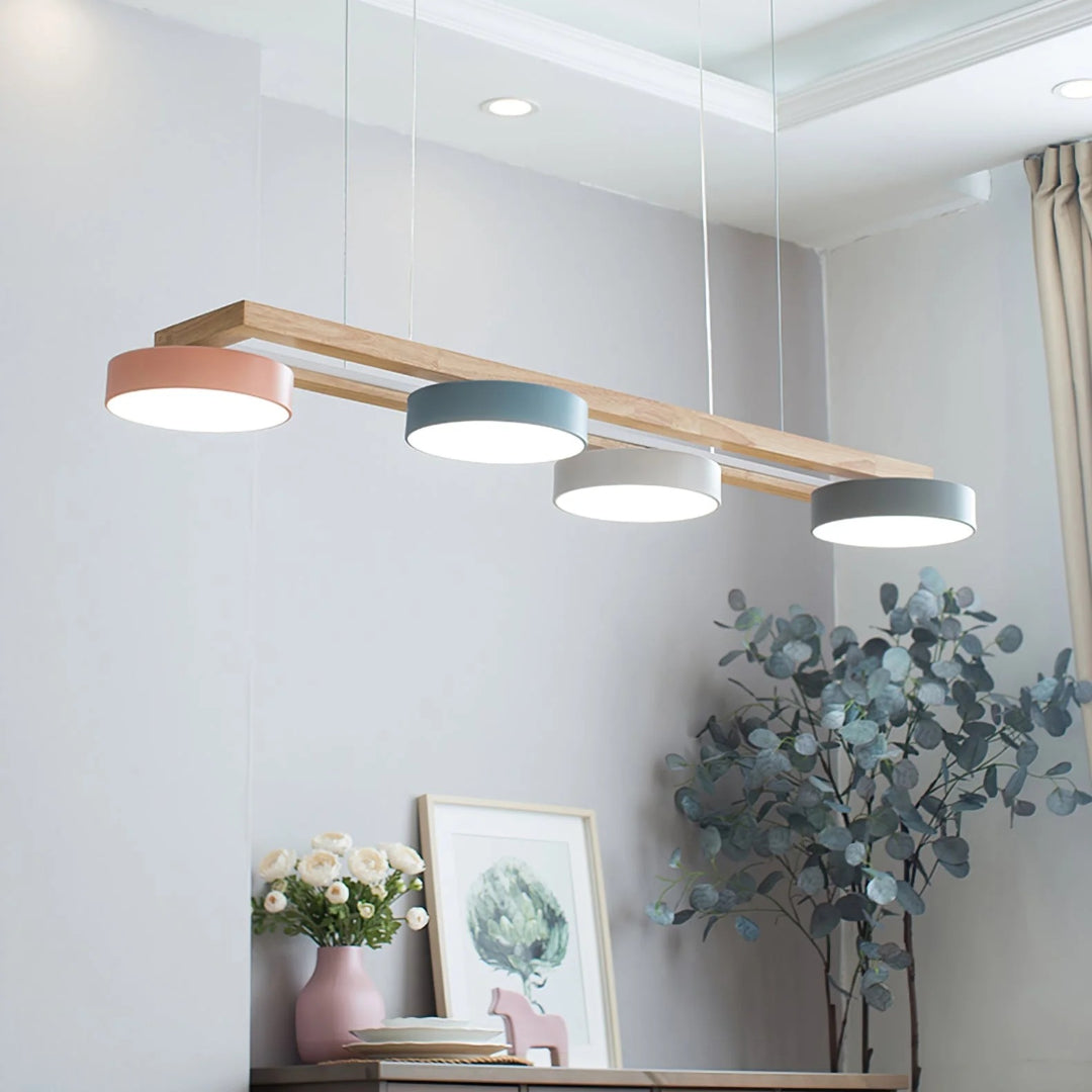 Scandinavische Houten Hanglamp