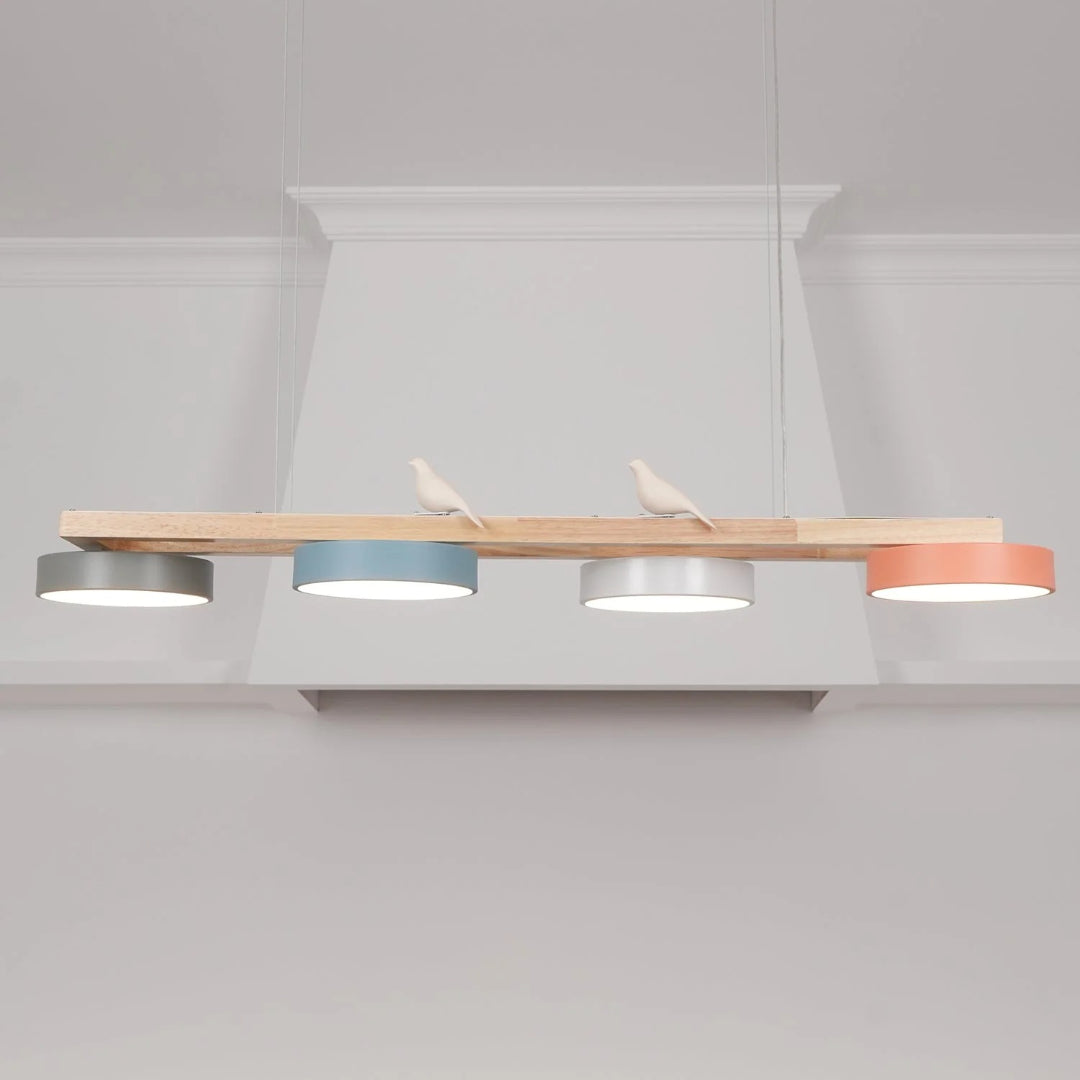 Scandinavische Houten Hanglamp