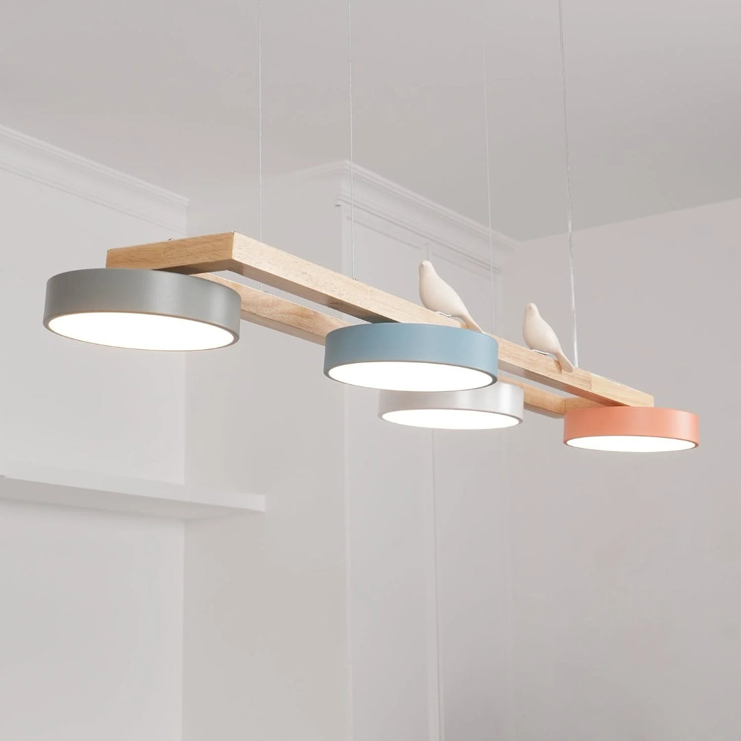 Scandinavische Houten Hanglamp