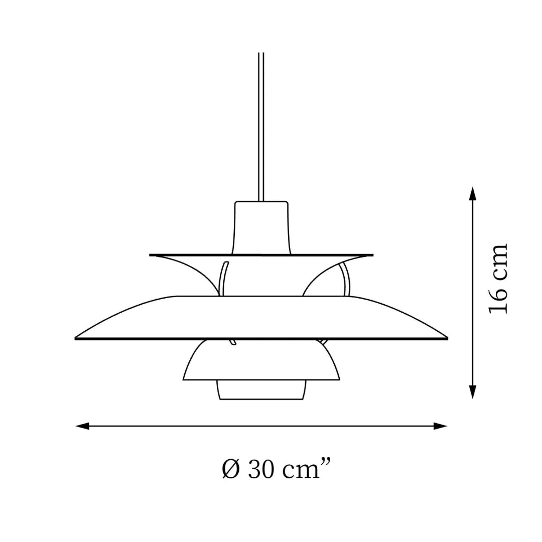 Hedendaagse Gelaagde Metalen Hanglamp