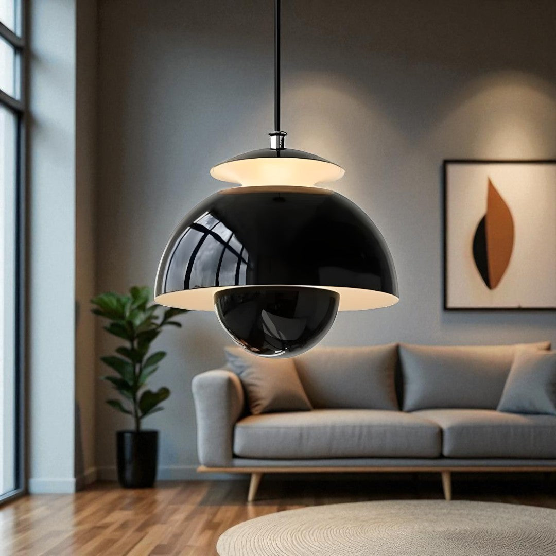 Scandinavische Glazen Koepel Hanglamp