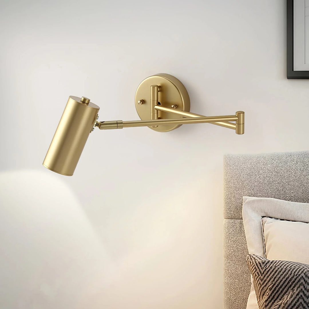 Industriële metalen wandlamp