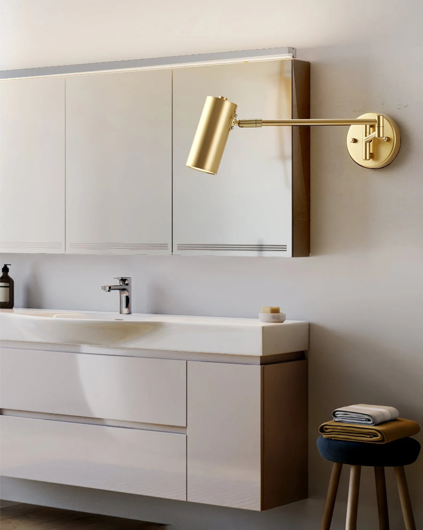 Industriële metalen wandlamp