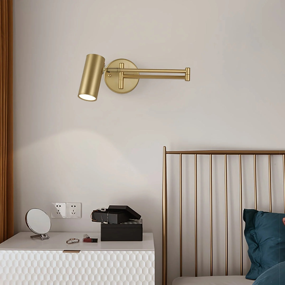 Industriële metalen wandlamp