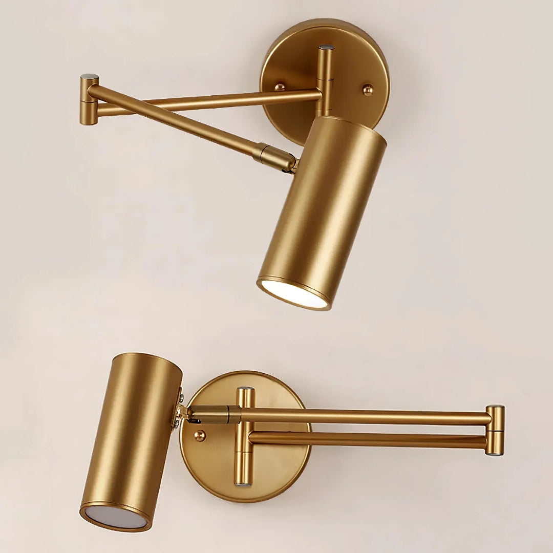 Industriële metalen wandlamp