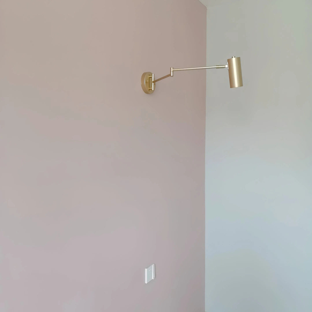 Industriële metalen wandlamp