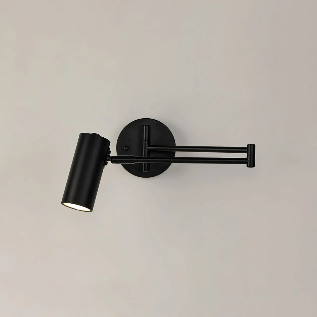 Industriële metalen wandlamp