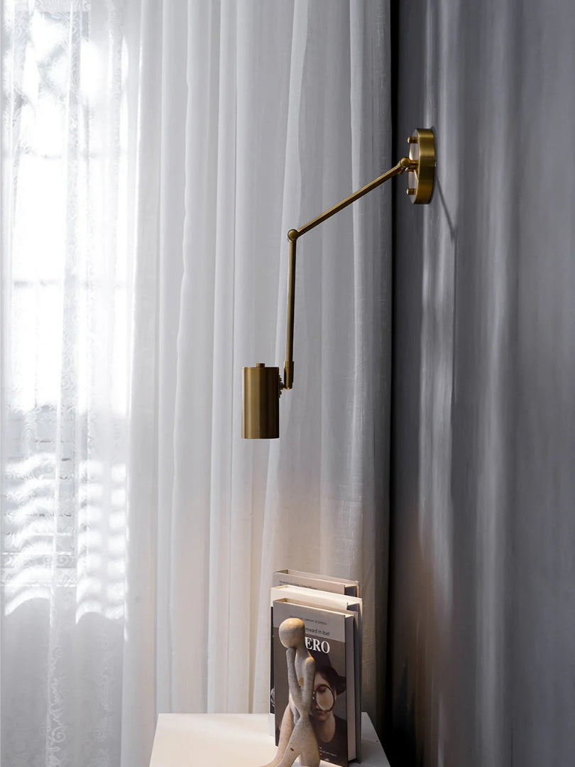 Industriële metalen wandlamp