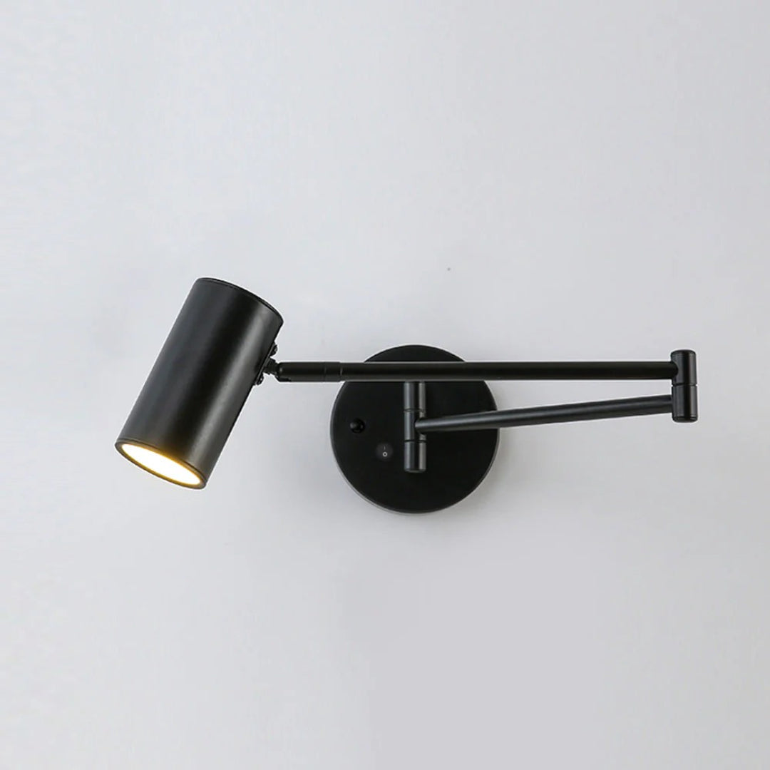 Industriële metalen wandlamp