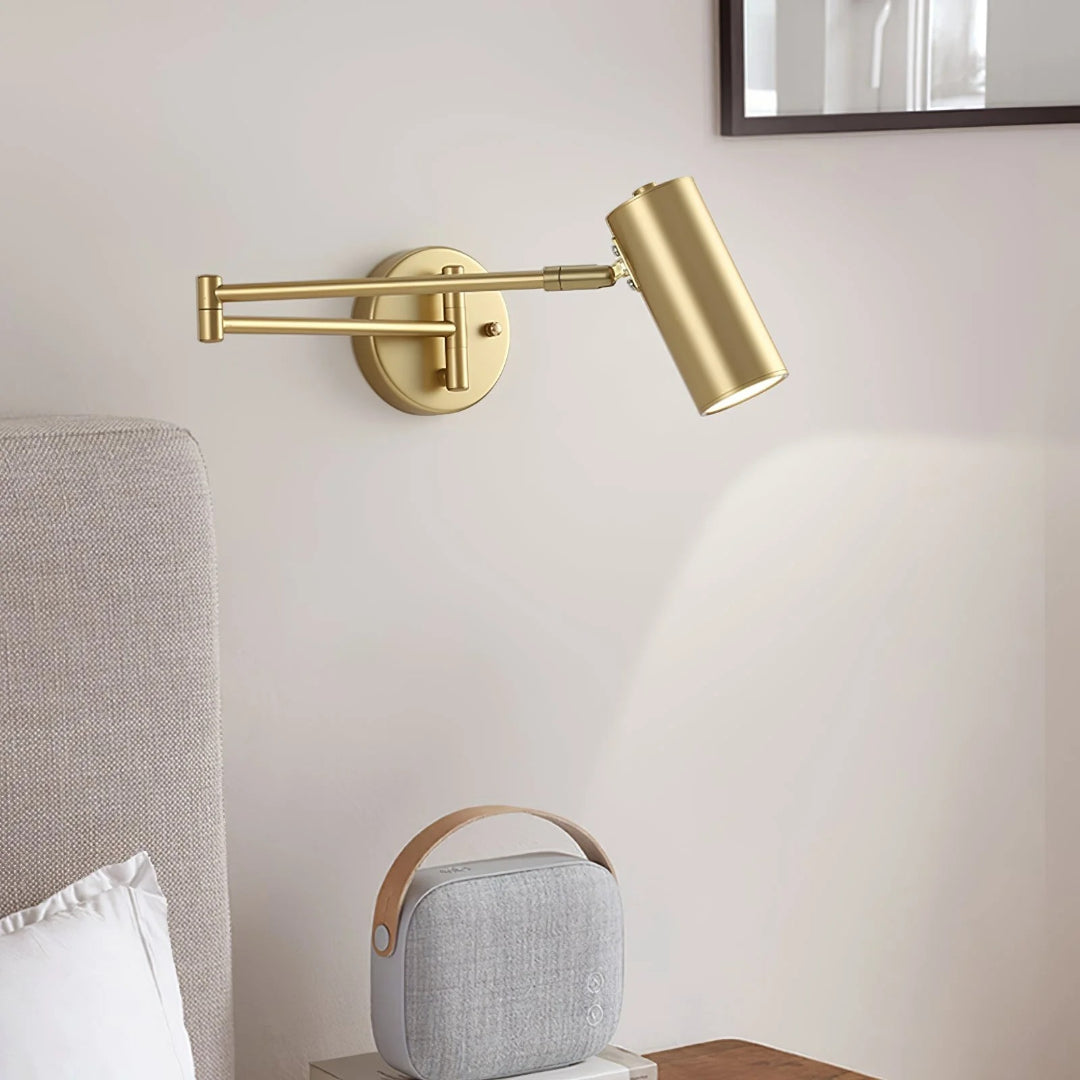 Industriële metalen wandlamp