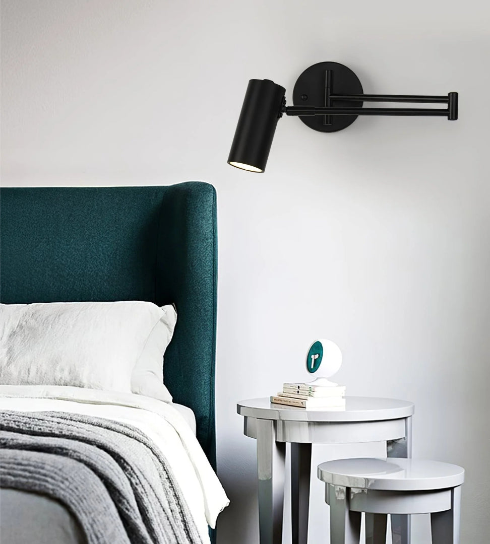 Industriële metalen wandlamp