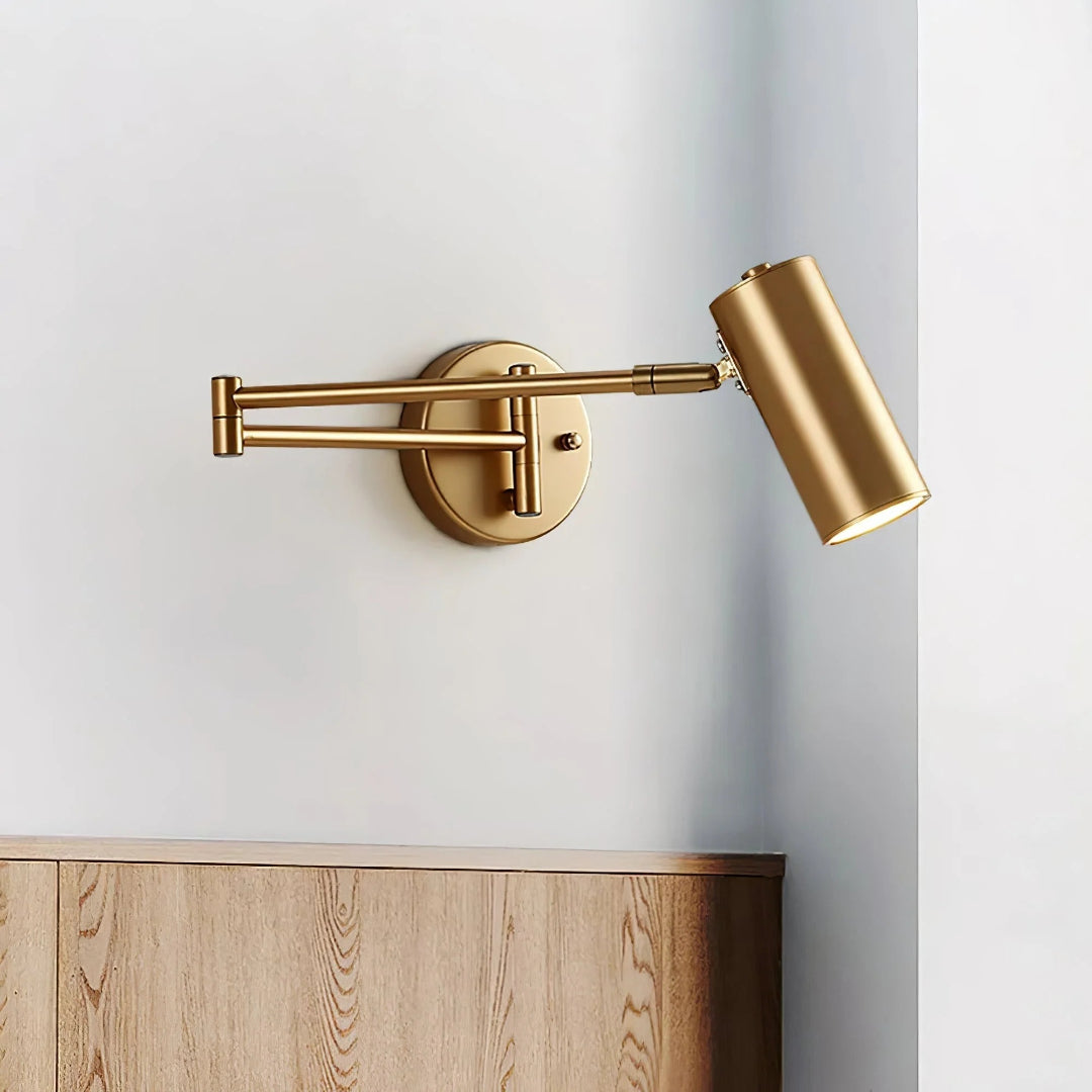 Industriële metalen wandlamp
