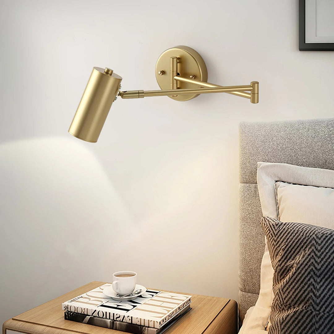 Industriële metalen wandlamp