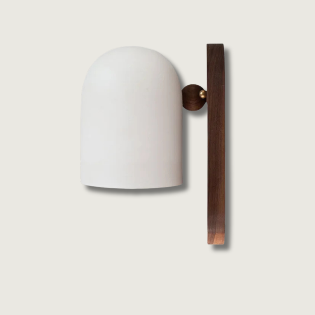 Wabi-Sabi Houten Wandlamp