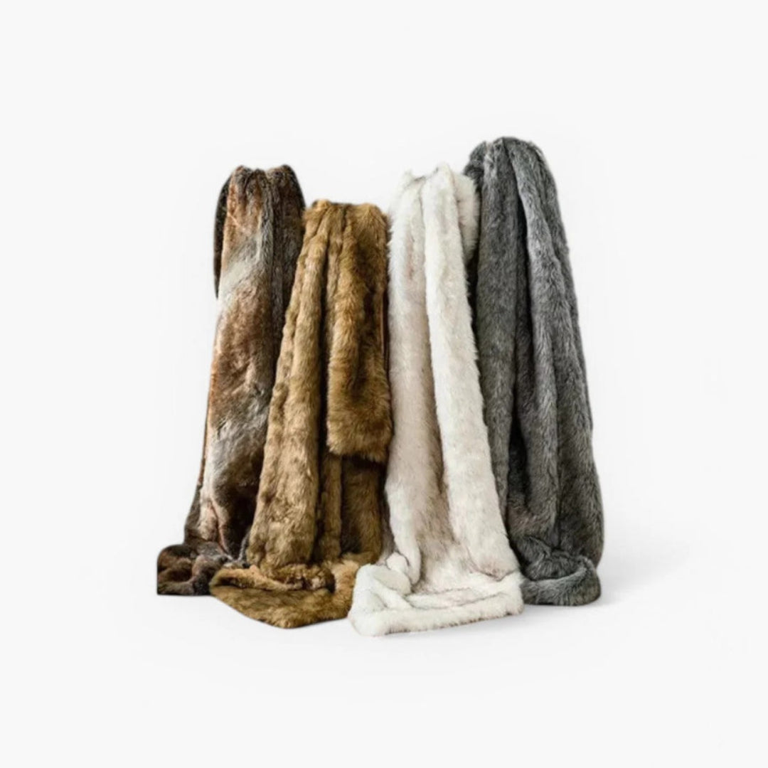 Klassieke faux fur plaid