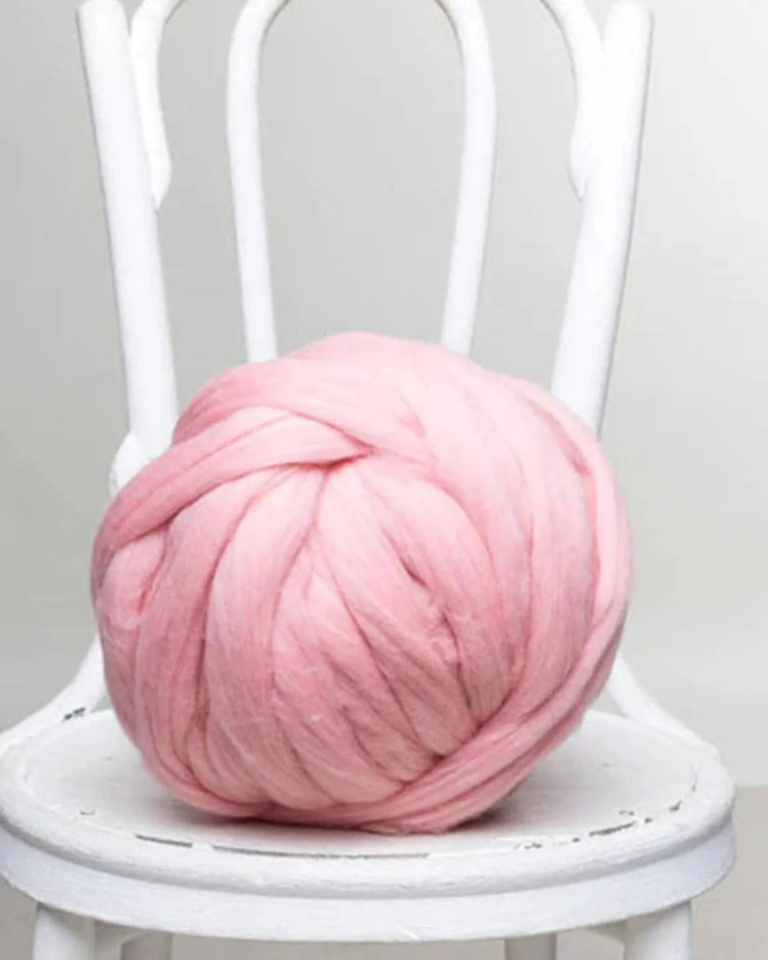 Chunky knit wollen deken