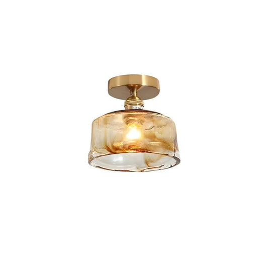 Getextureerde Glazen Plafondlamp