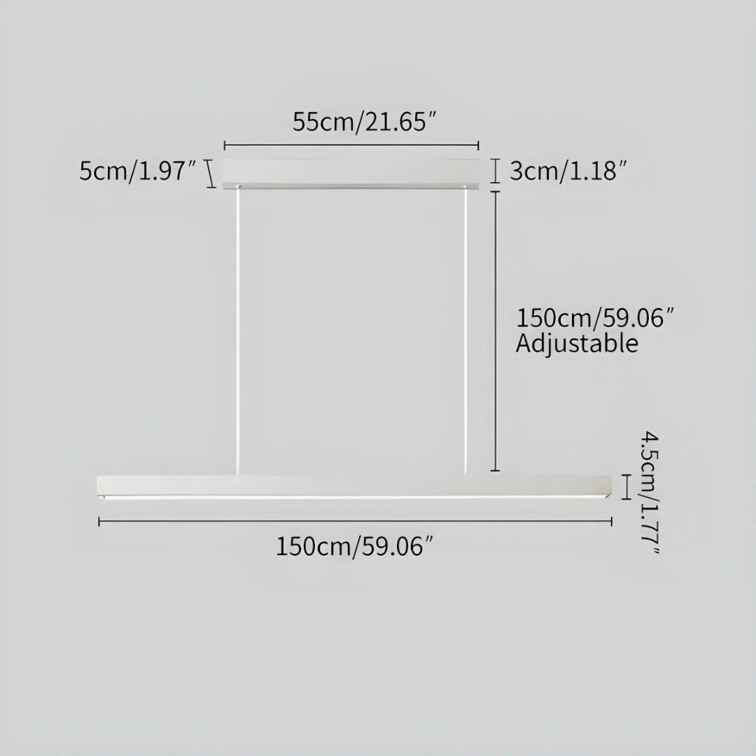 Minimalistische Lineaire LED Hanglamp