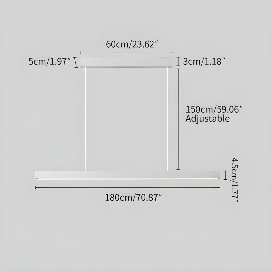 Minimalistische Lineaire LED Hanglamp