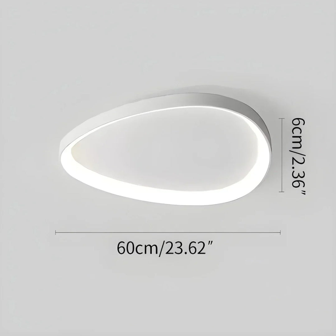 Minimalistische Ovale LED Plafondlamp