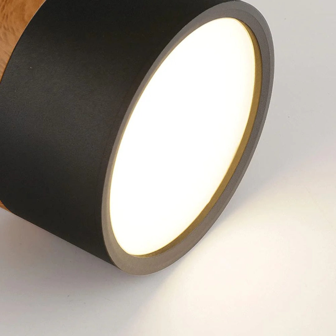 Nordische houten plafondlamp