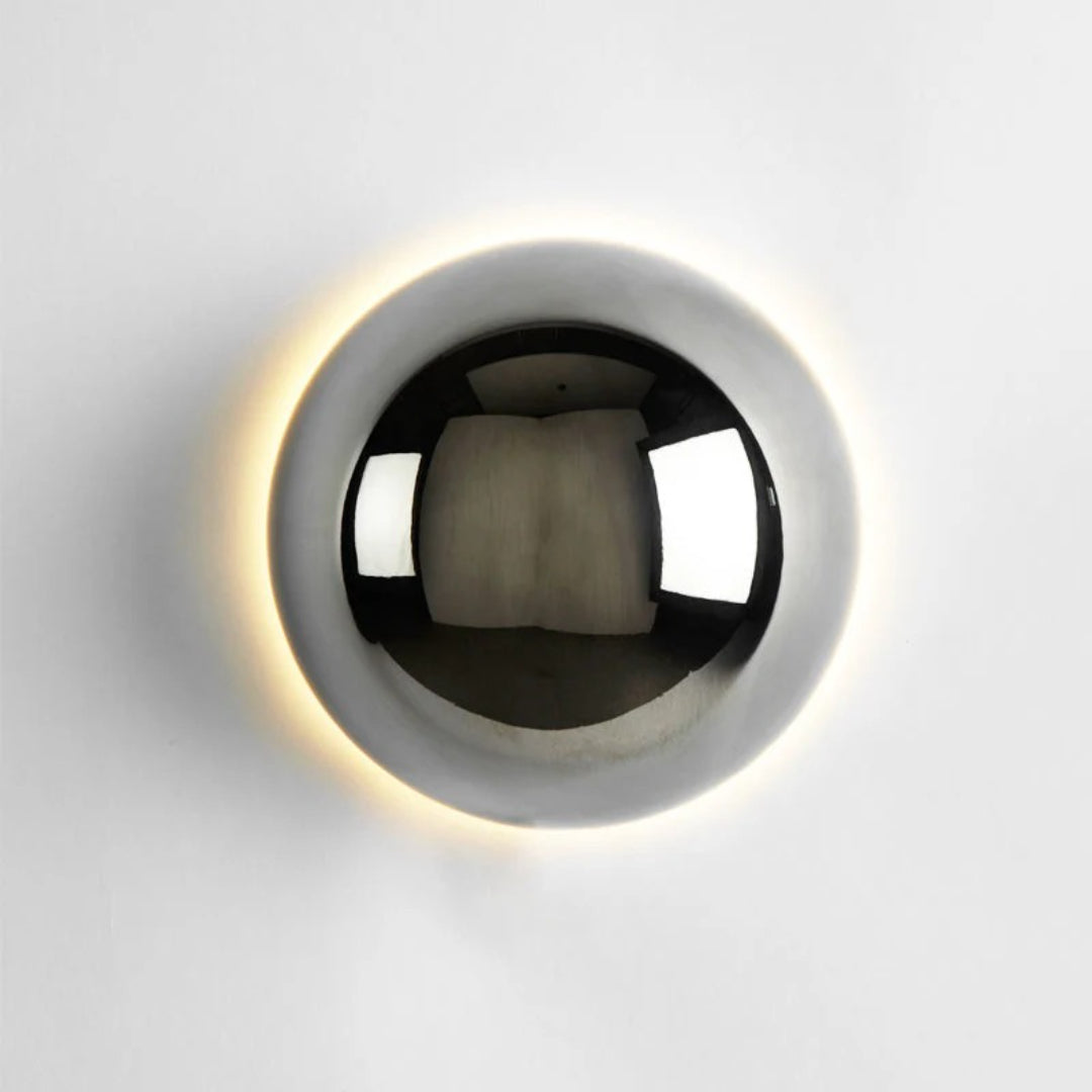 Moderne Ronde Metalen Wandlamp