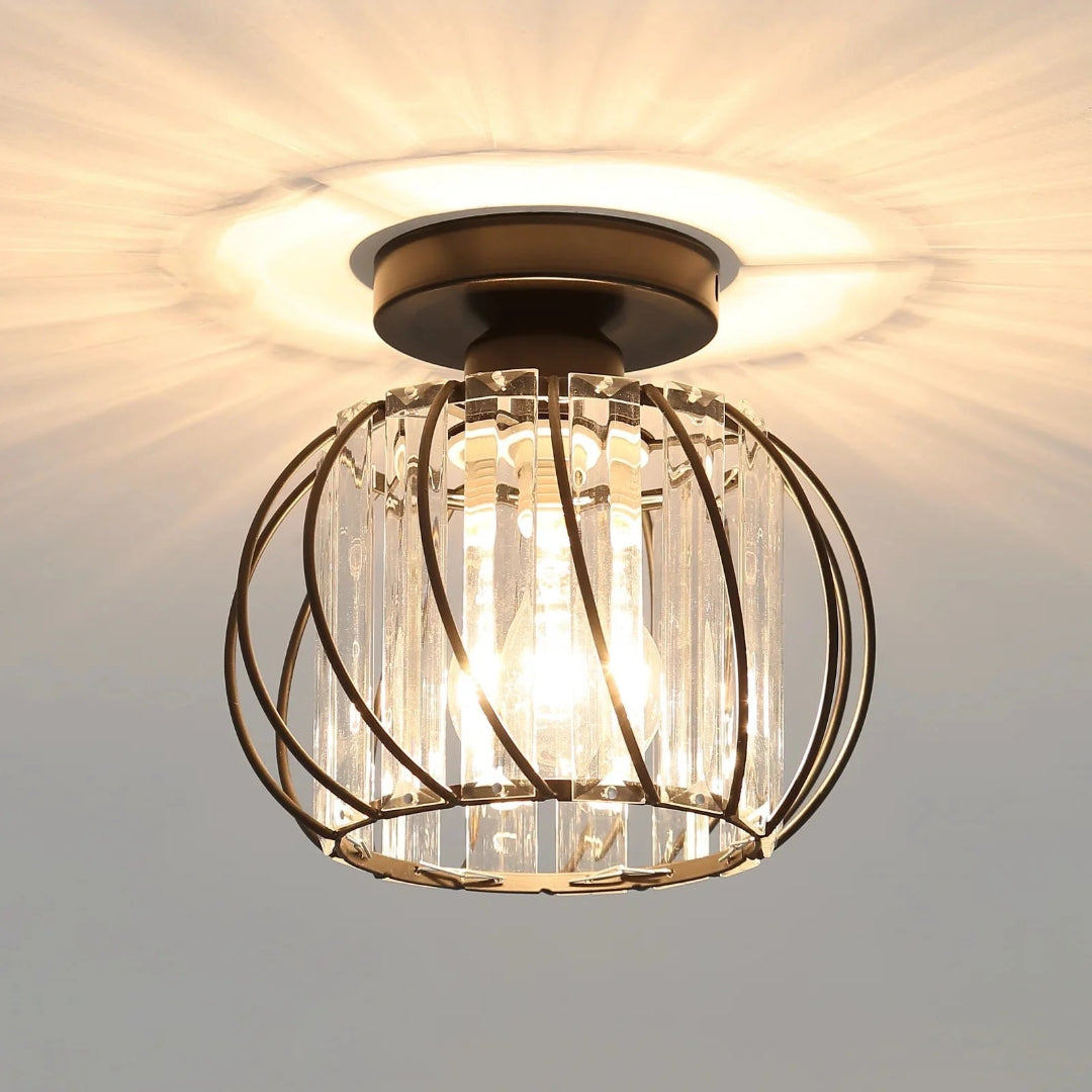 Vintage Kristallen Plafondlamp