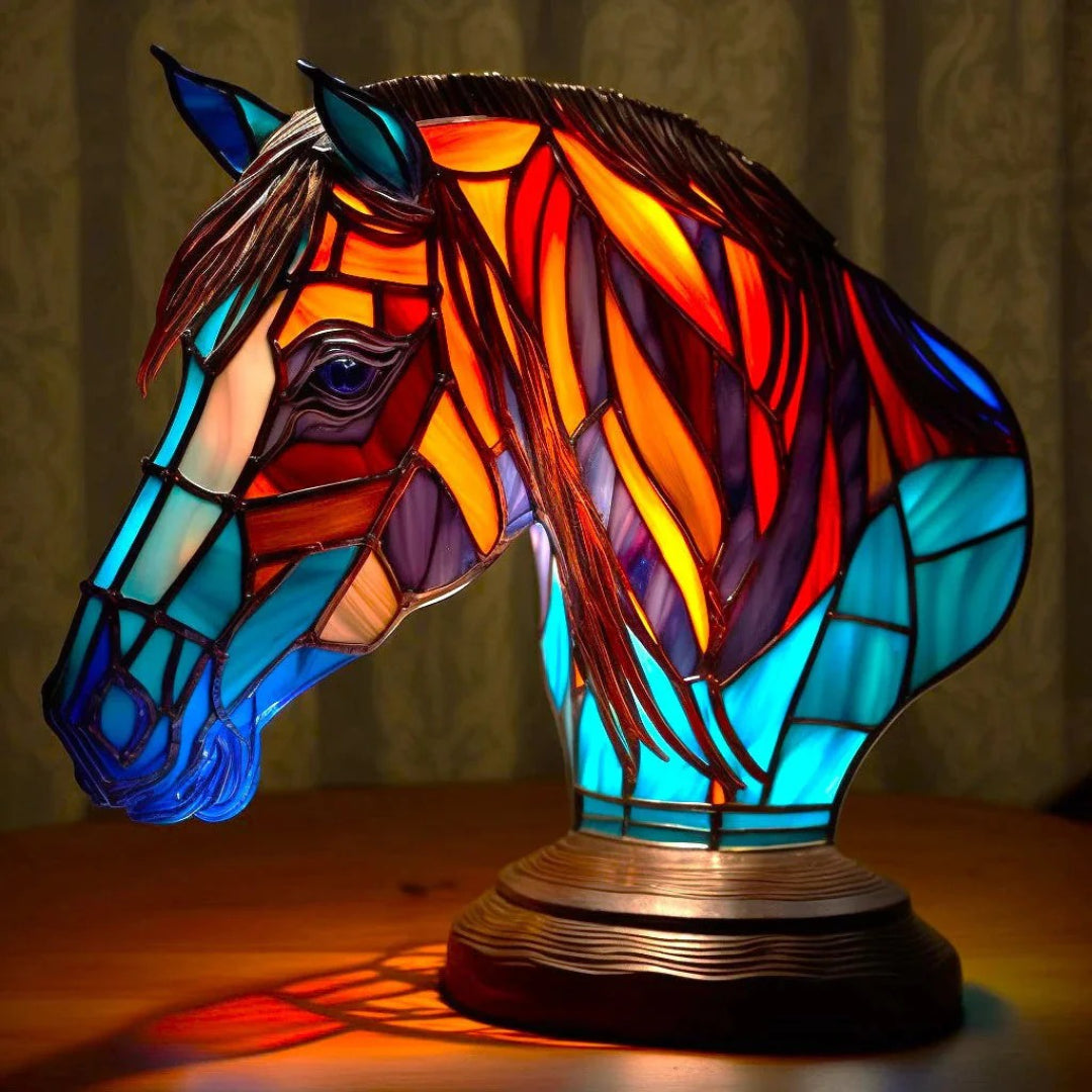 Artistieke glazen decoratieve tafellamp