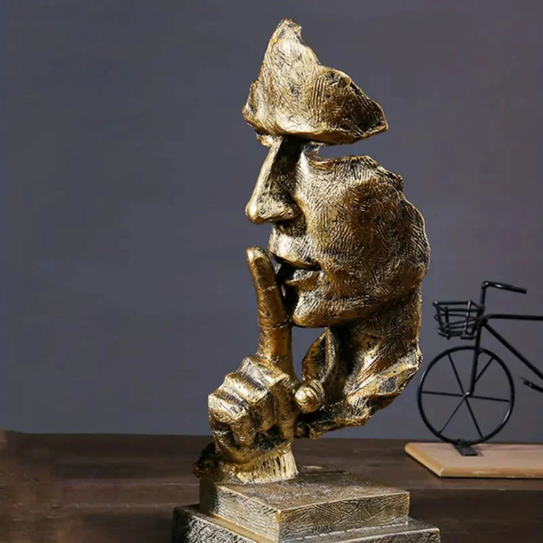 Abstract hars gezichtssculptuur