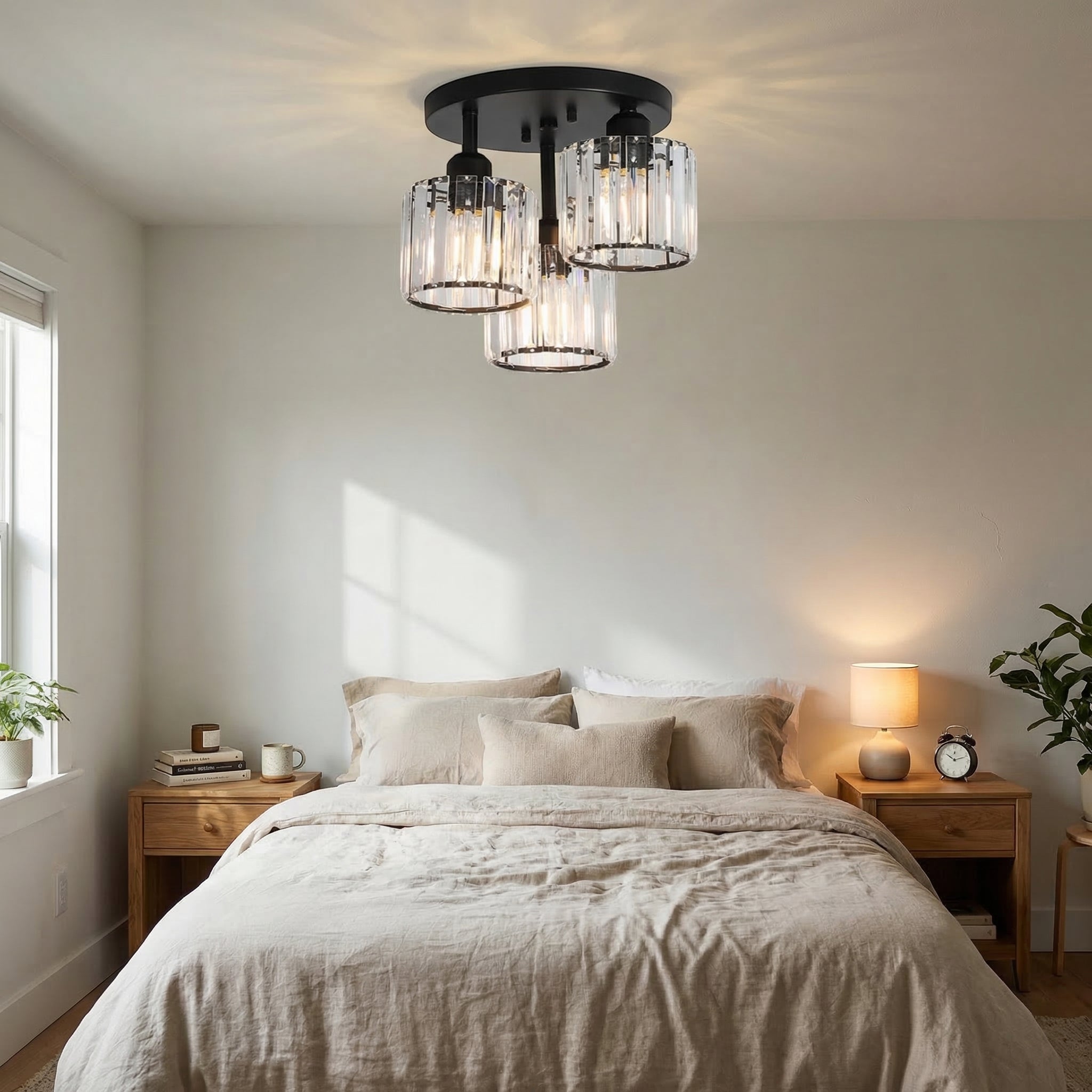 Kristallen Glazen Plafondlamp