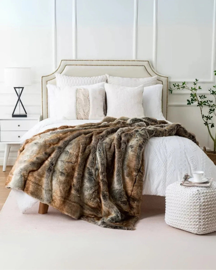Klassieke faux fur plaid