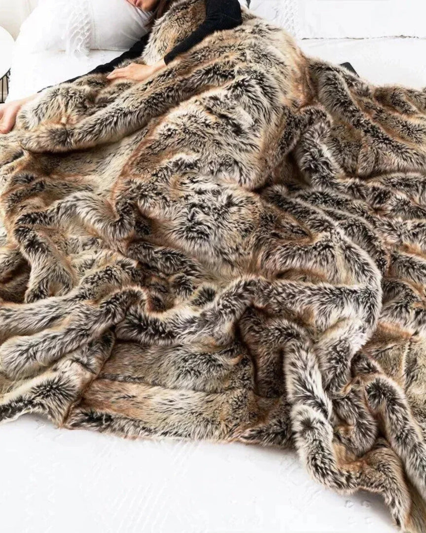 Klassieke faux fur plaid