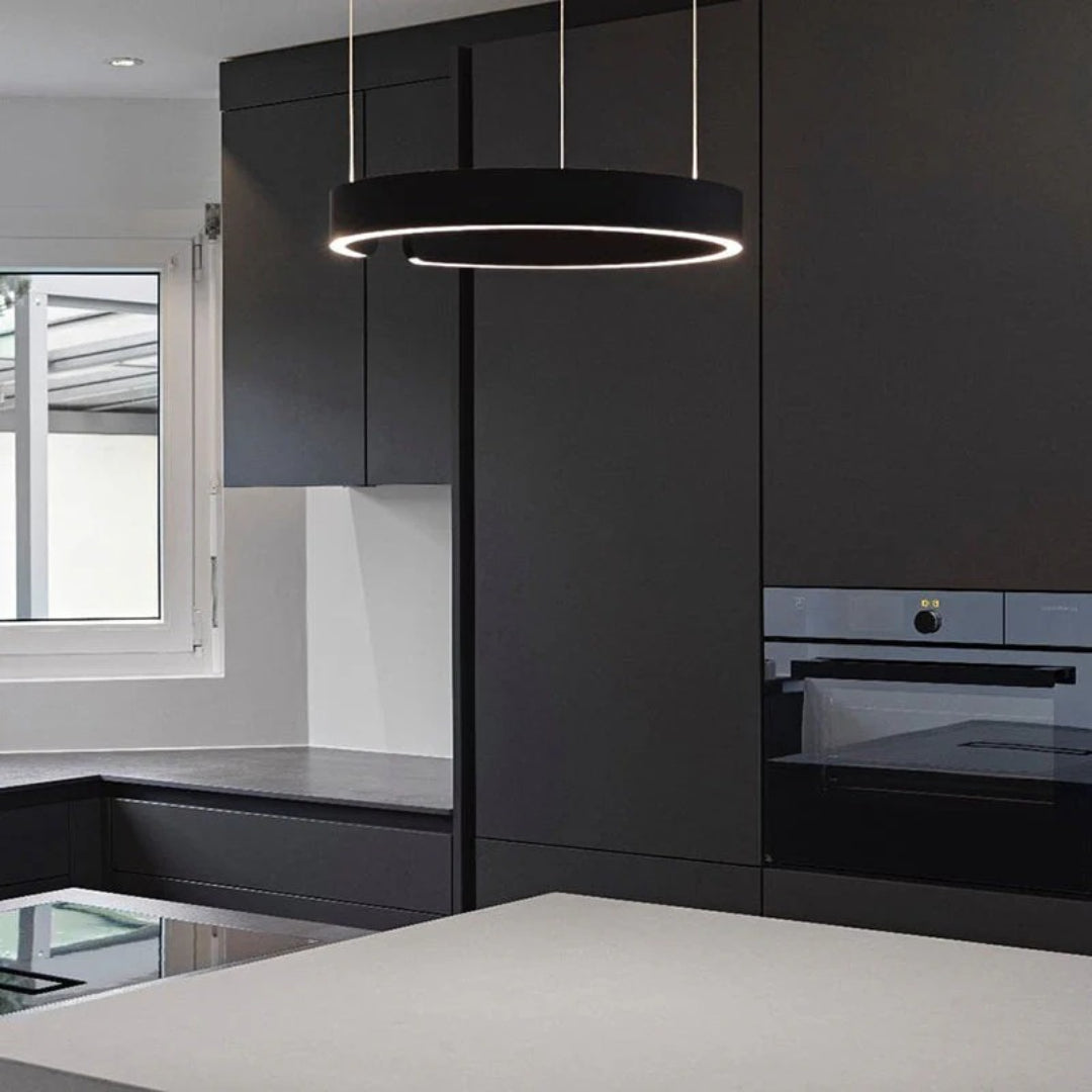 Cirkelvormige LED metalen hanglamp