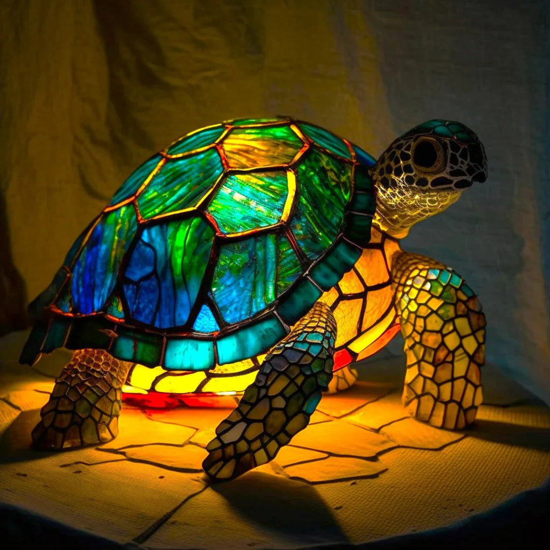 Artistieke glazen decoratieve tafellamp