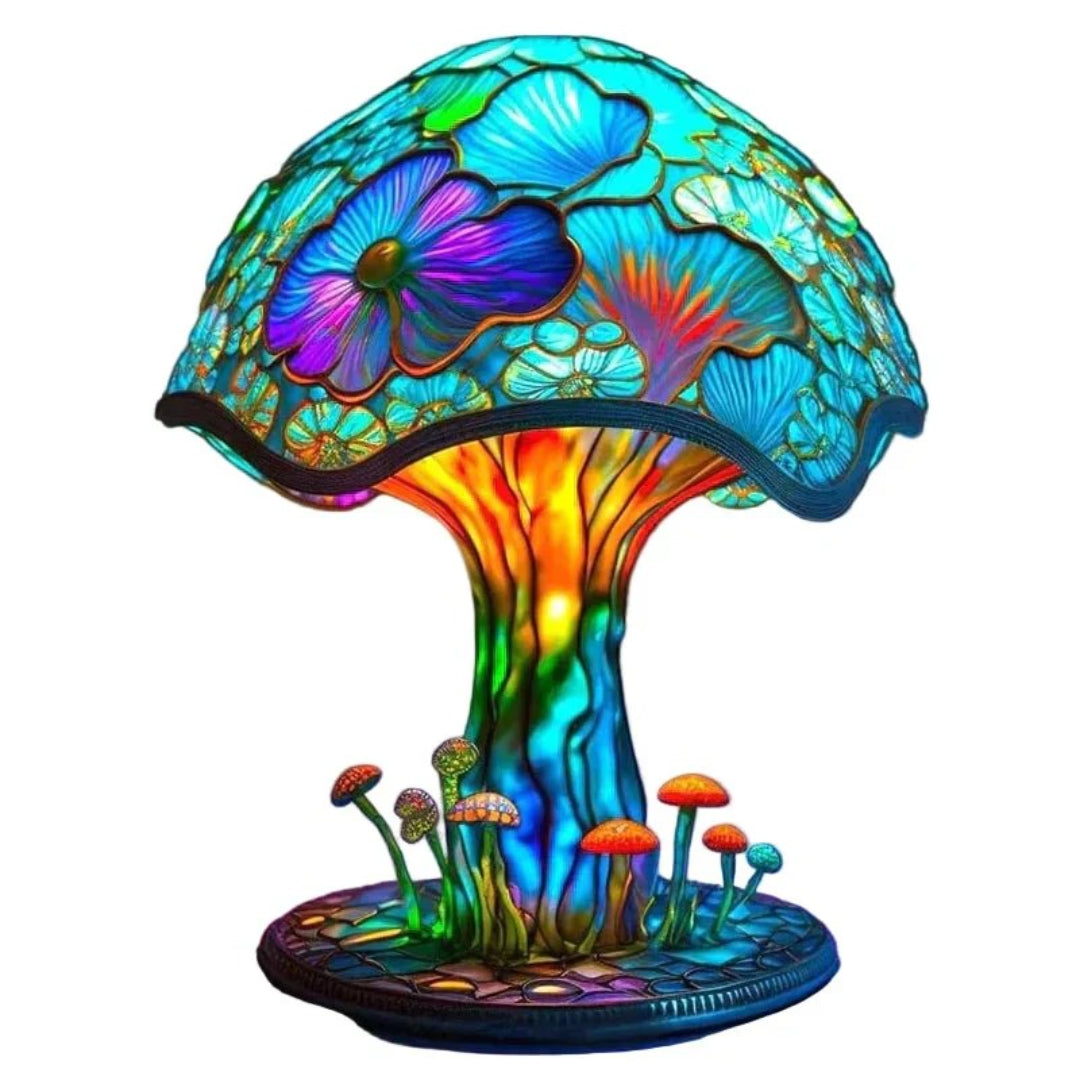 Artistieke mozaïek glazen tafellamp