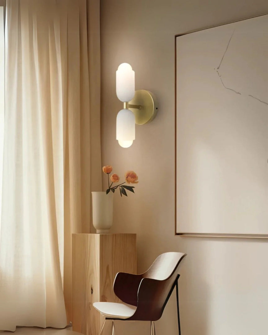 Moderne dubbele wandlamp