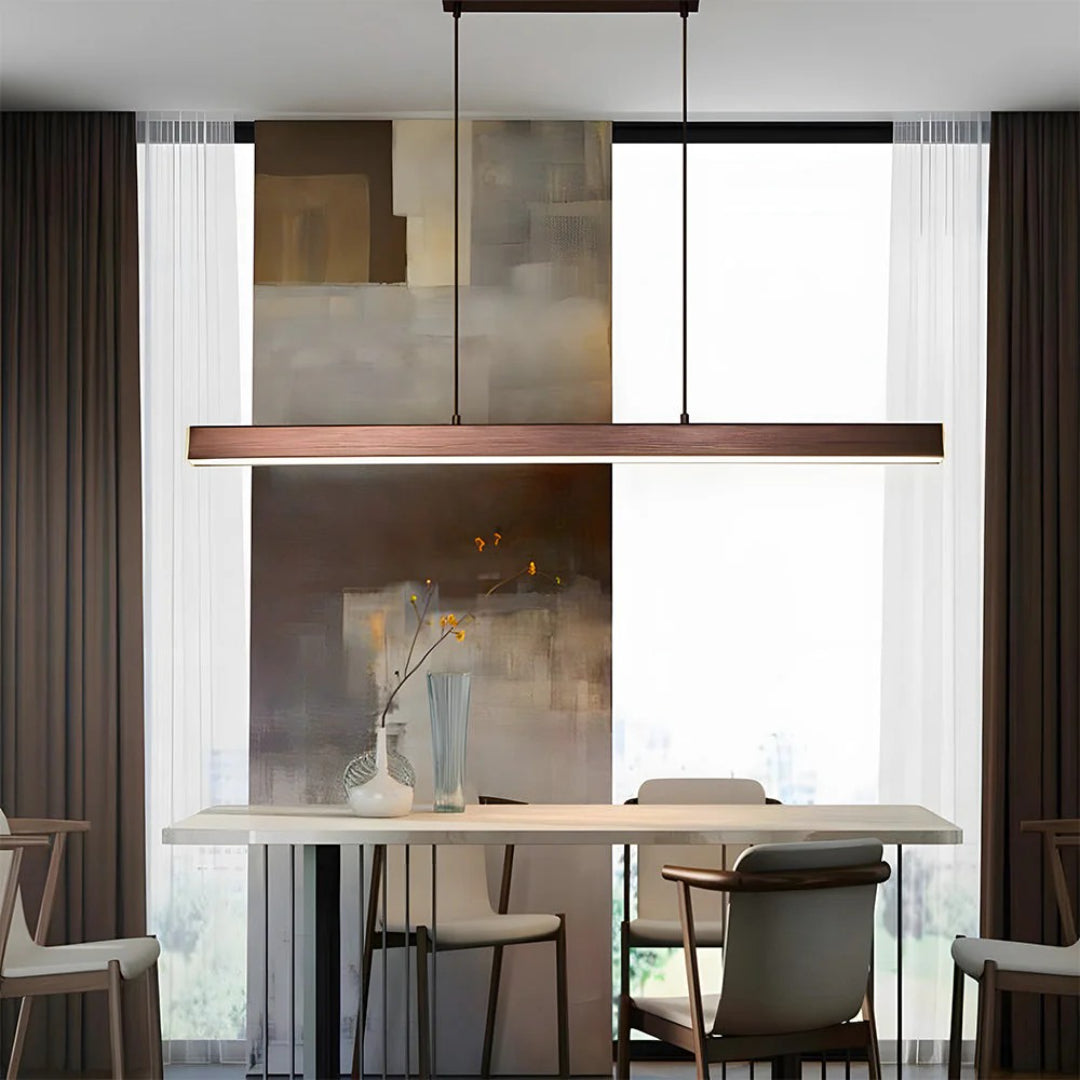 Lineaire LED metalen hanglamp