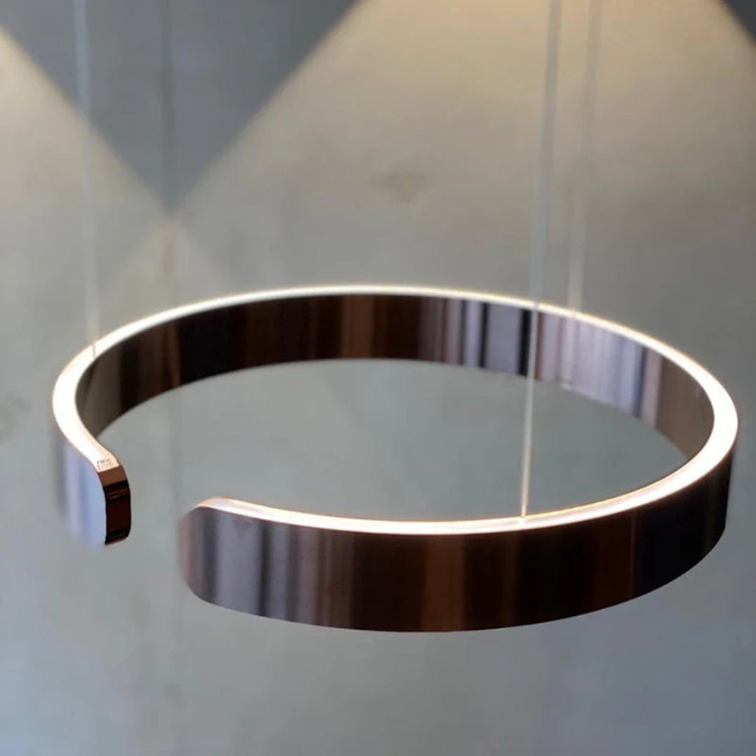 Cirkelvormige LED metalen hanglamp