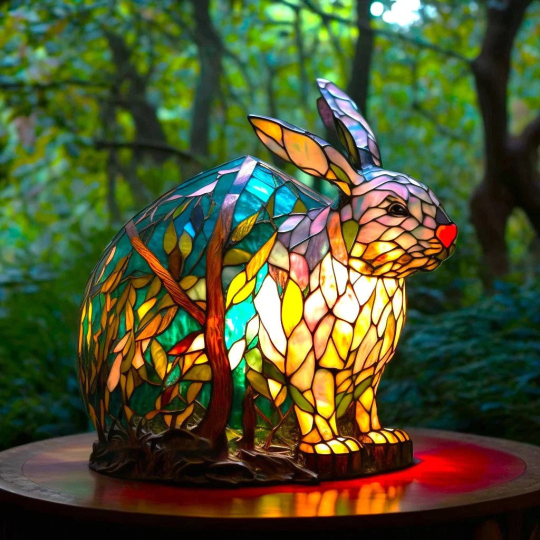 Artistieke glazen decoratieve tafellamp