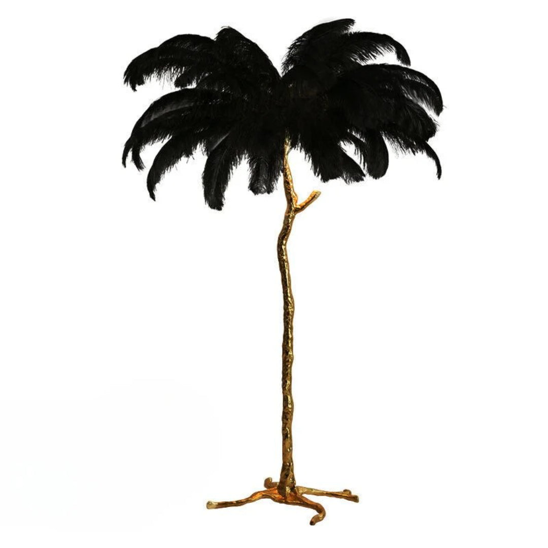 Moderne Vloerlamp met Veren