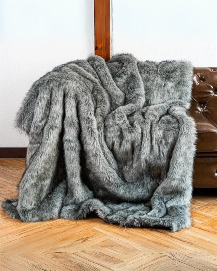 Klassieke faux fur plaid