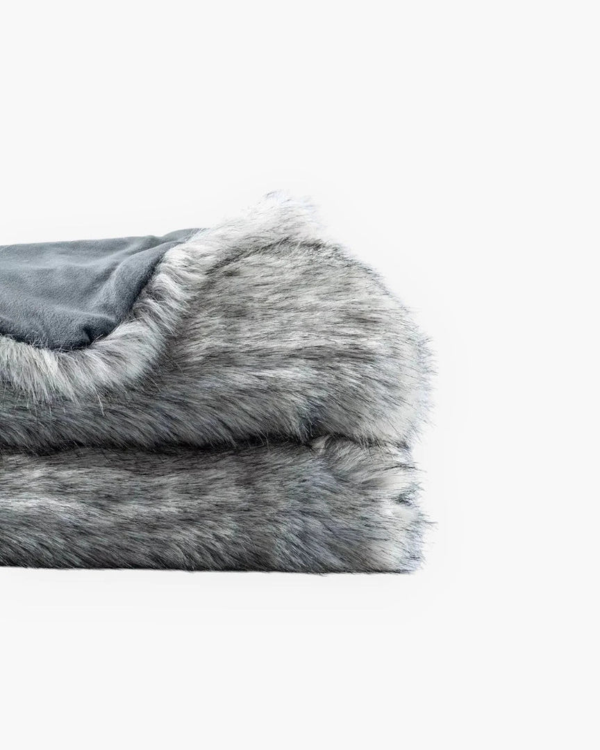Klassieke faux fur plaid