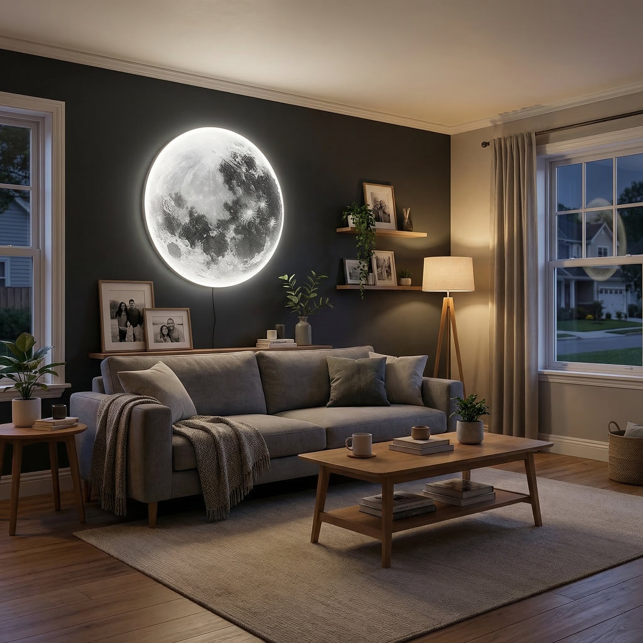 Maanontwerp Wandlamp