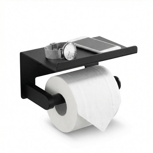 Wandgemonteerde metalen toiletrolhouder