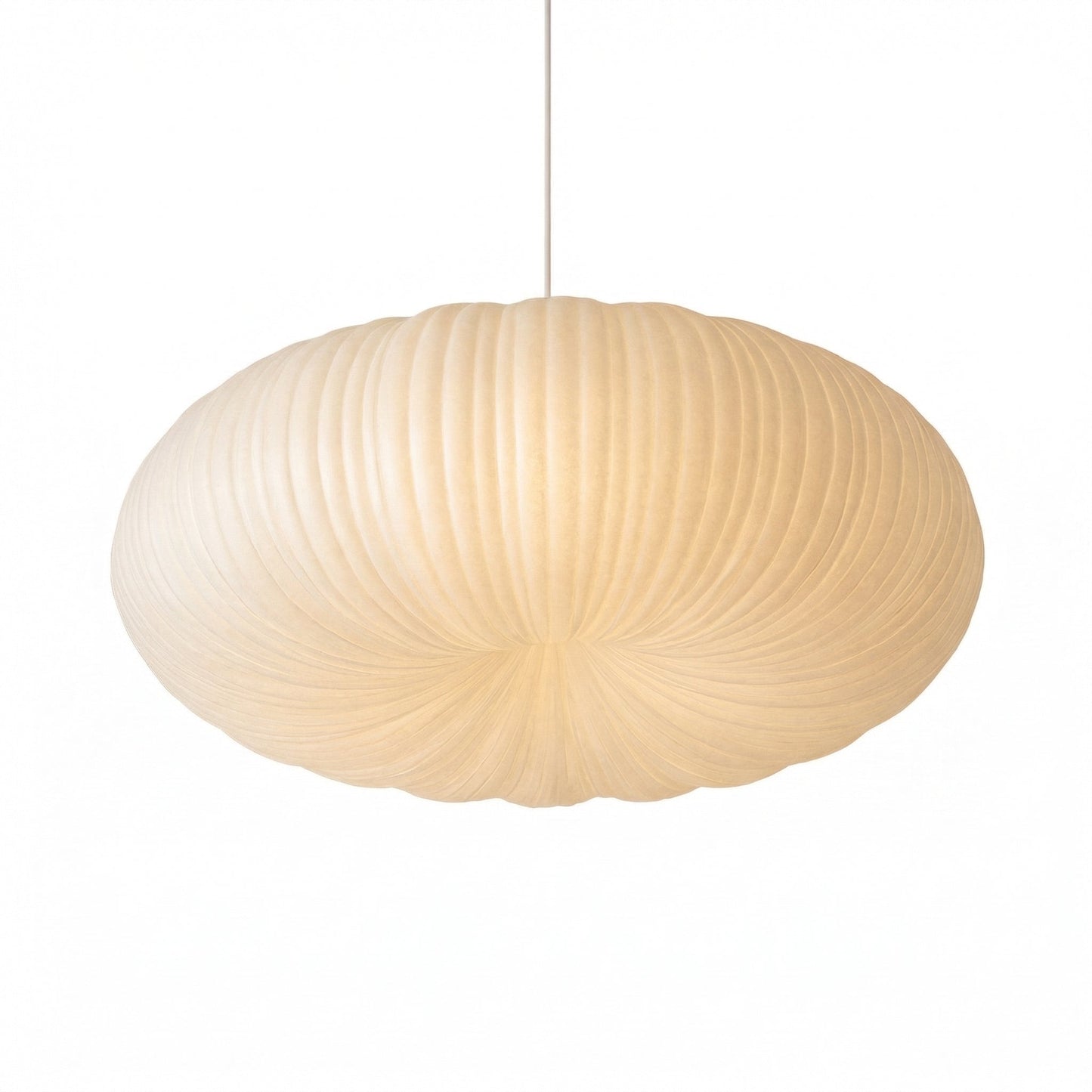 Minimalistische LED-plafondlamp van stof