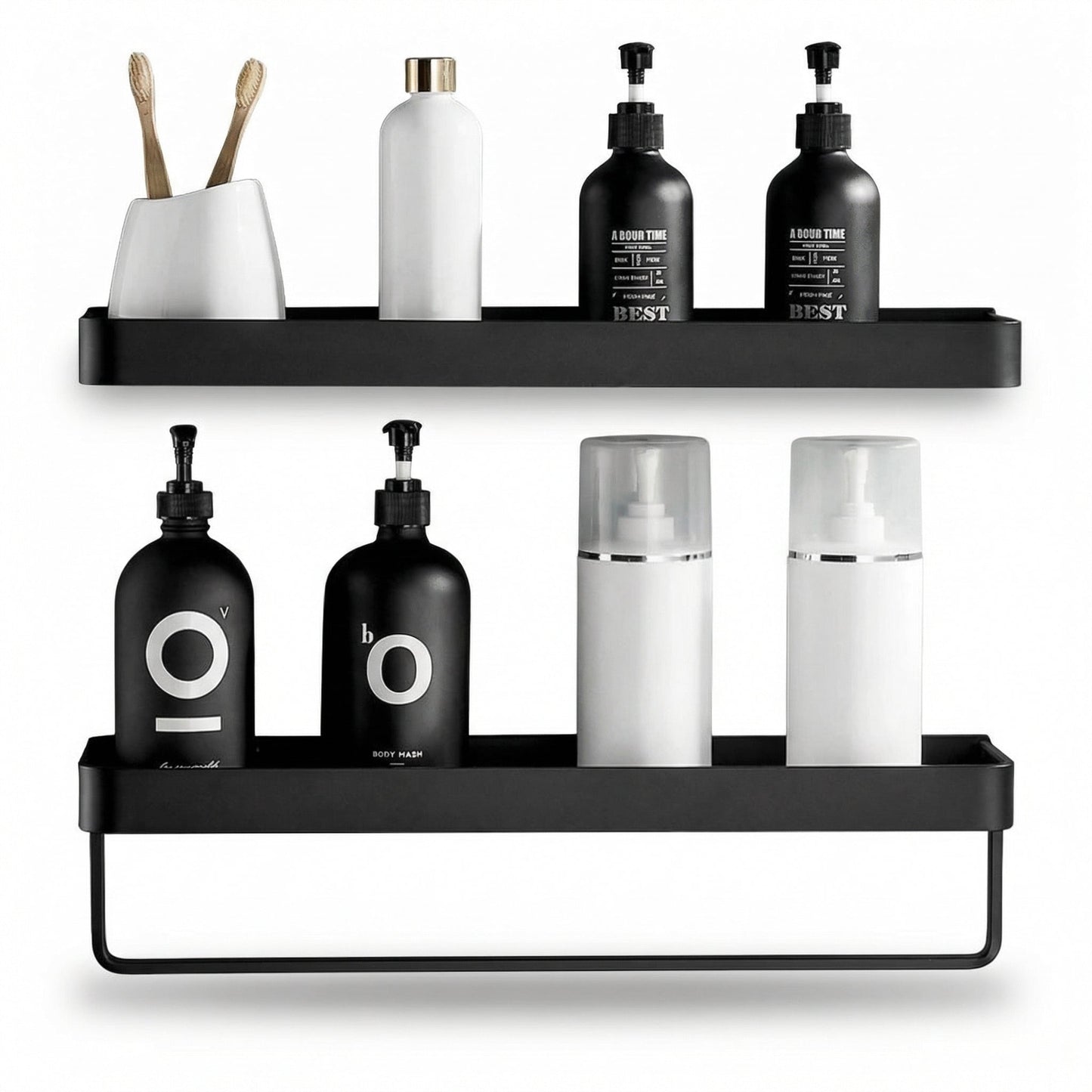 Minimalistische metalen wandplank