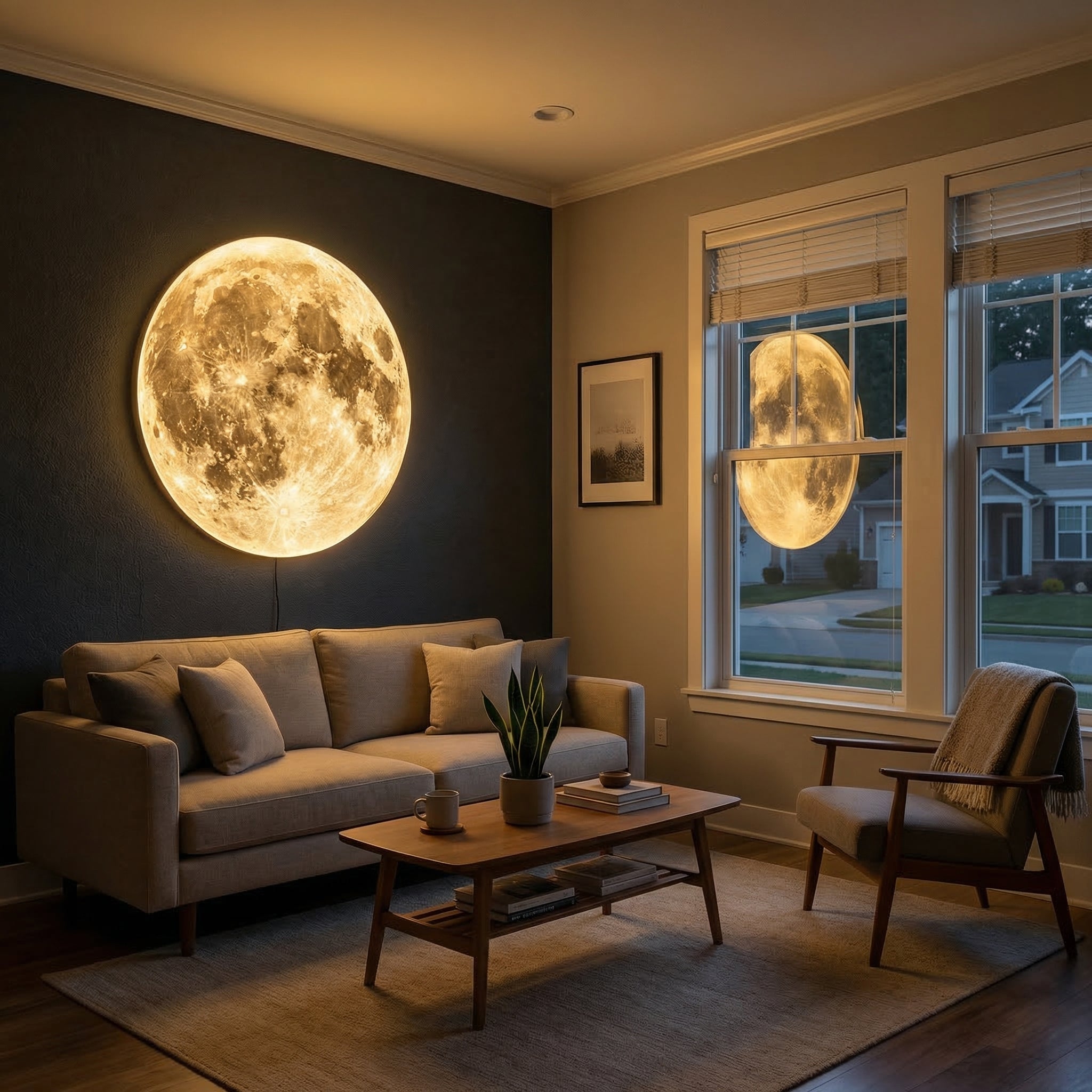 Maanontwerp Wandlamp