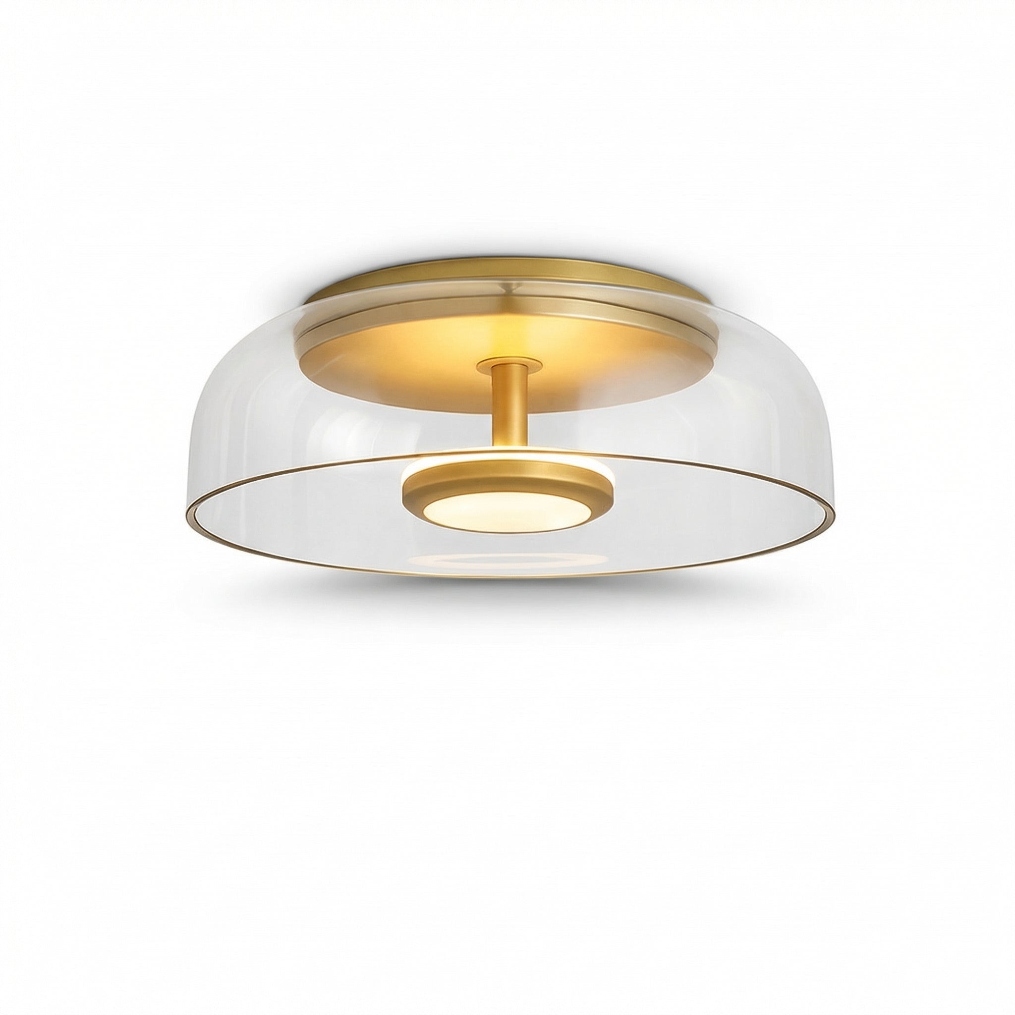 Moderne glazen LED-plafondlamp