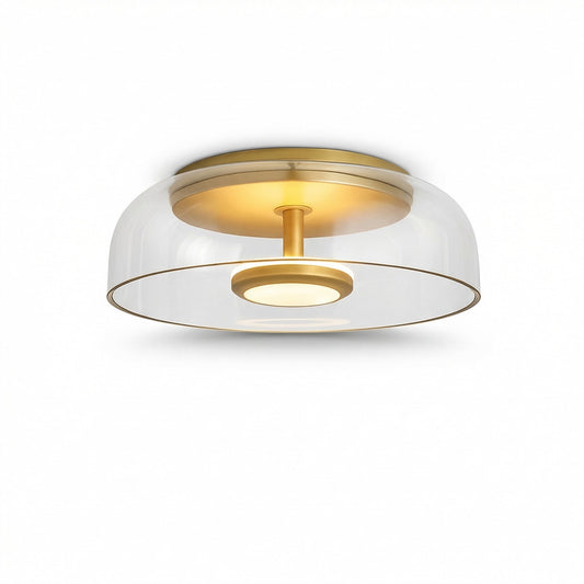 Moderne glazen LED-plafondlamp