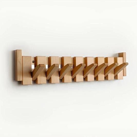 Scandinavische houten opvouwbare kapstok